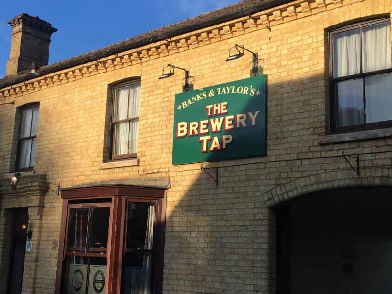 Real ale pub sign